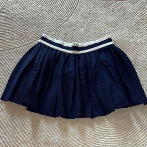 Aerie Dark Blue Pleated Mini Skirt
